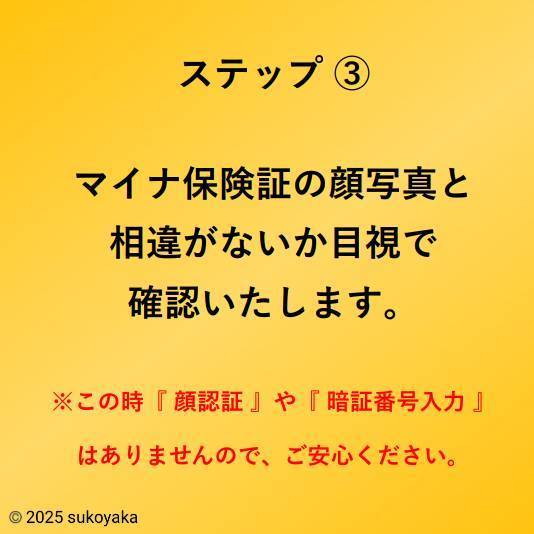 マイナ保険証の使い方を説明している写真03