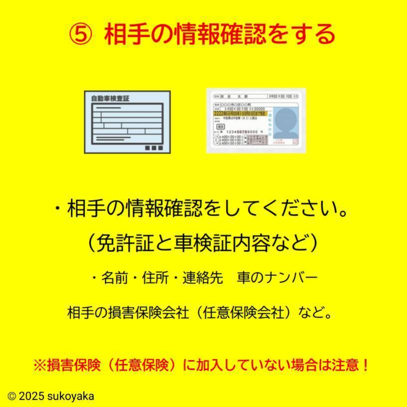 交通事故後の対応についての説明写真09