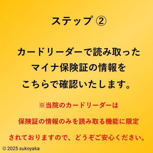 マイナ保険証の使い方を説明している写真02