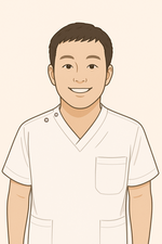 すこやか治療院の院長紹介をしている写真