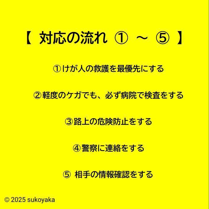 交通事故後の対応についての説明写真02