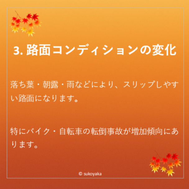 秋に交通事故が増える理由の写真04