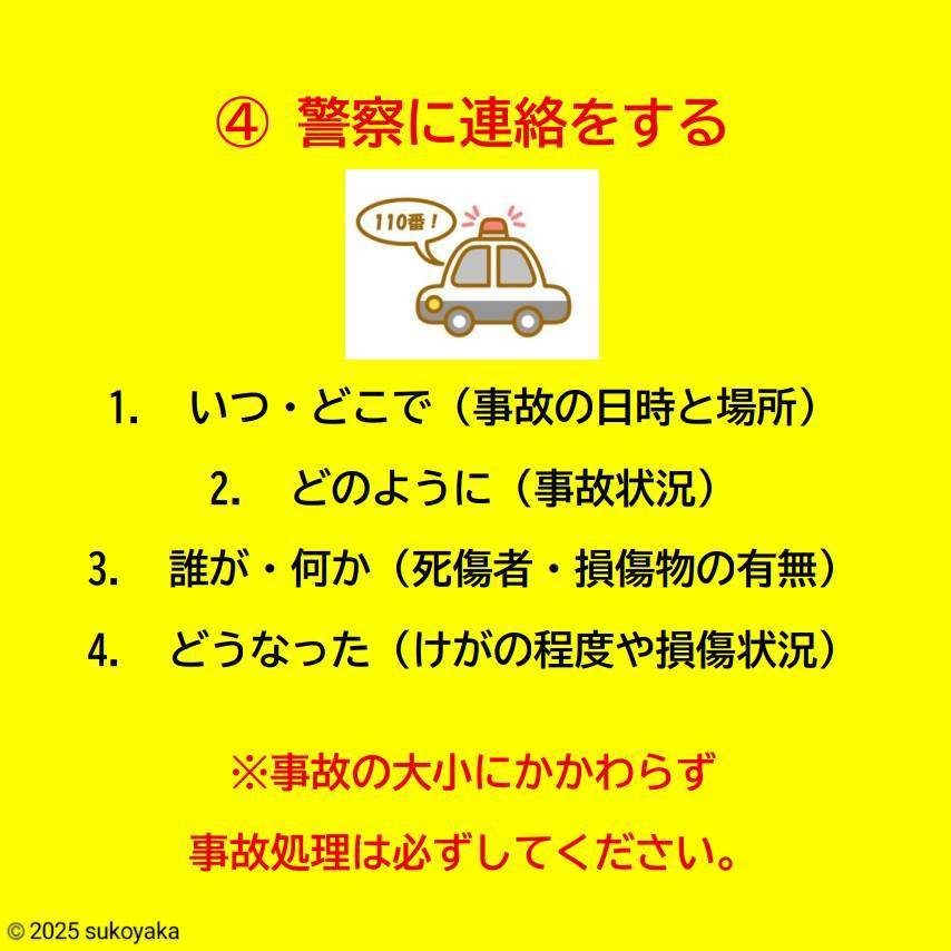 交通事故後の対応についての説明写真07