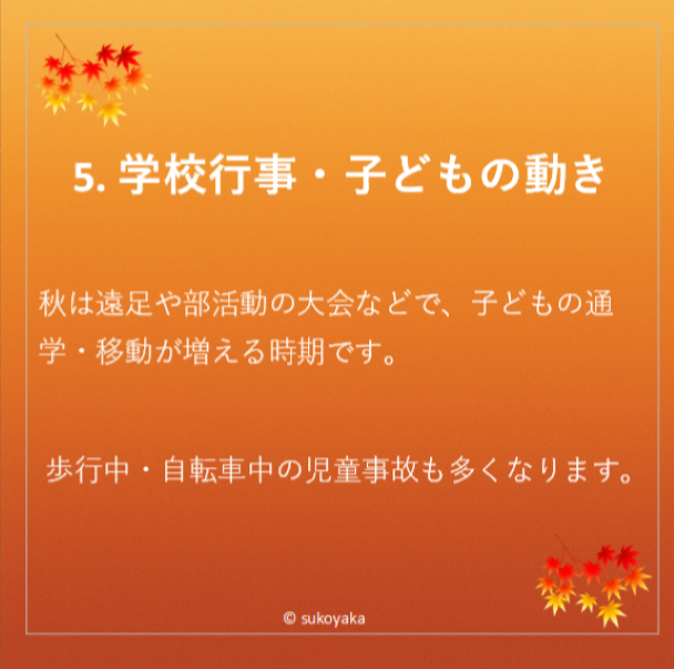 秋に交通事故が増える理由の写真06