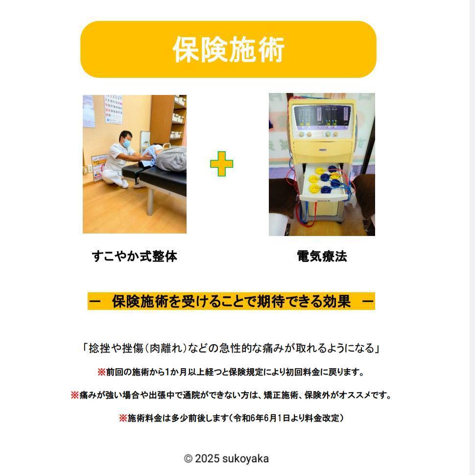 保険施術の写真