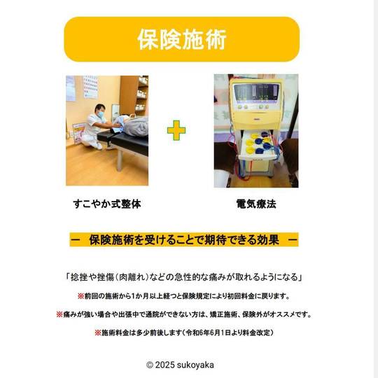 保険施術の写真